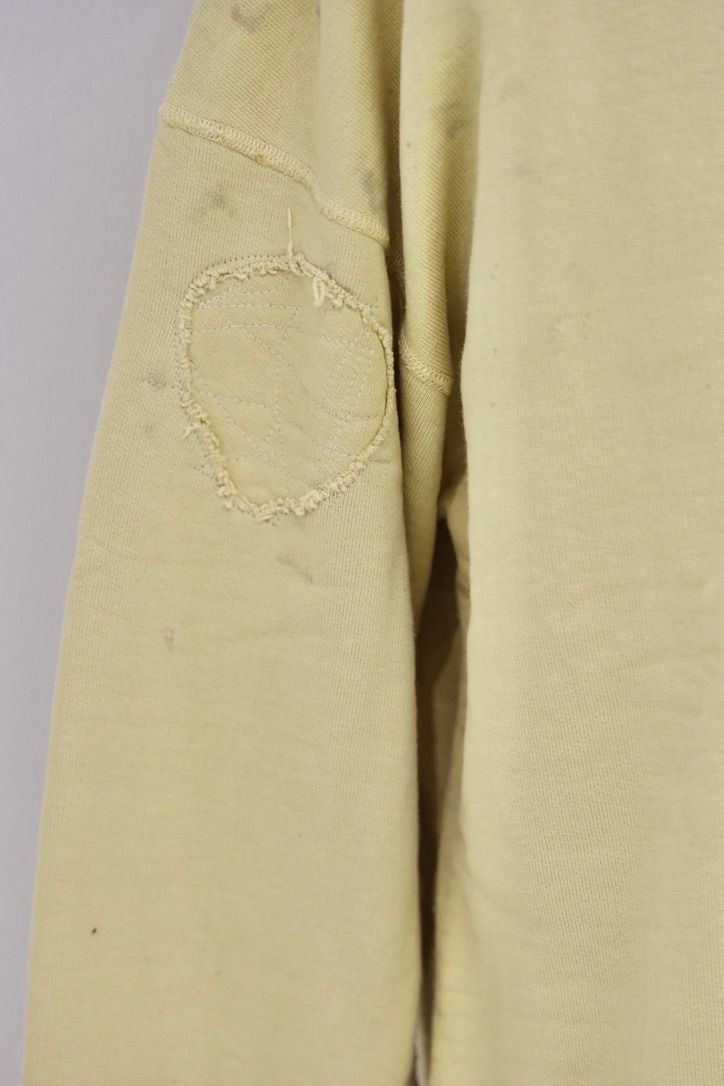 BOW WOW 26FW REPAIRED DOUBLE V SWEATSHIRT - PW(BWU-RDVSP)KHAKI YELLOW