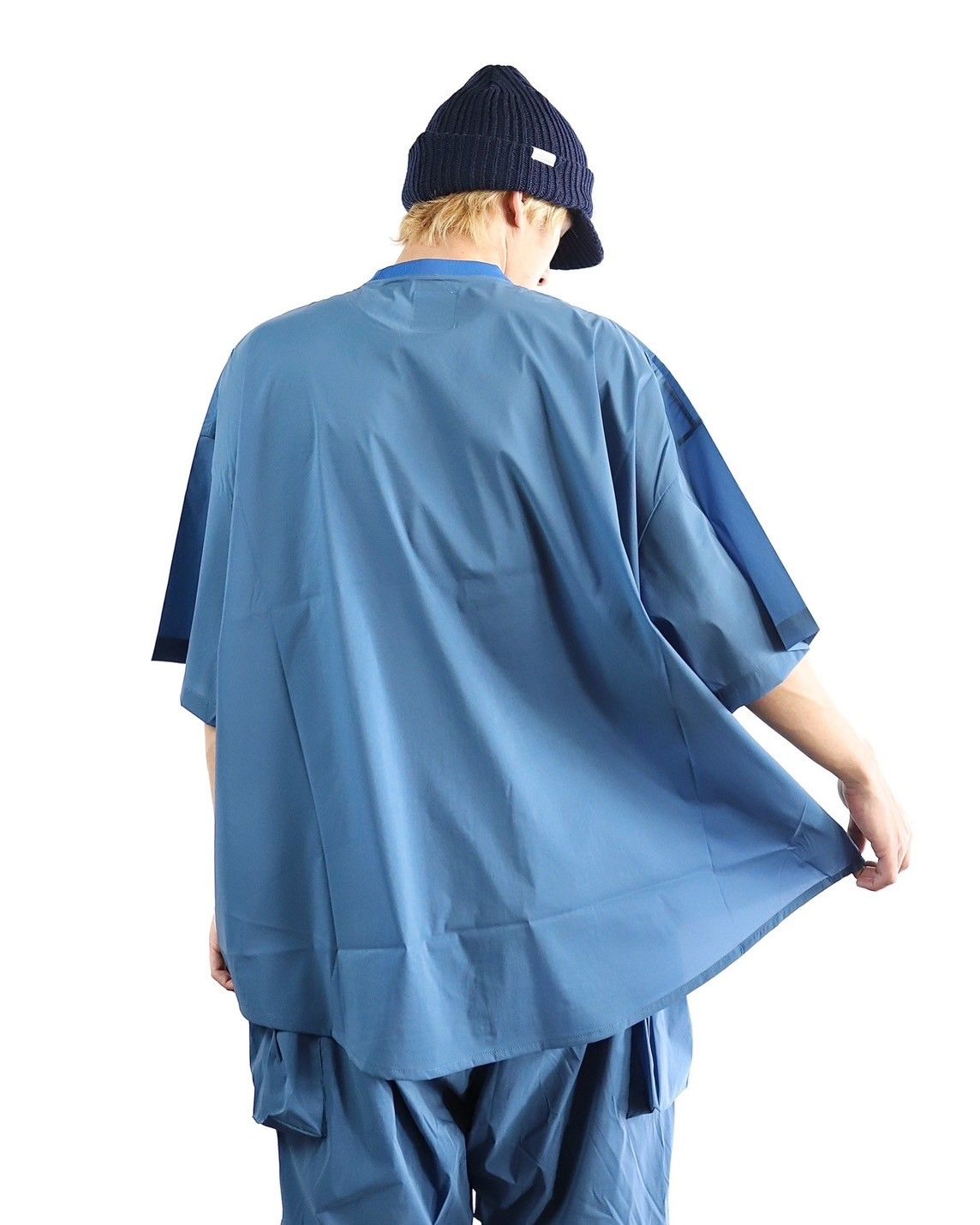 S.F.C 24SS エスエフシー BIG NYLON ROUND SS TEE (SFCSS24S06)Blue☆3月30日(土)発売！