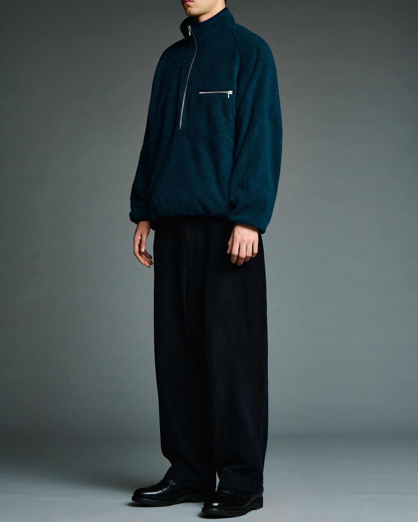 アプレッセ 2026 STYLE2 Vintage Silk Fleece Harf ZIP Jacket(26AAP-01-29)BLUE☆10月17日(土)新作発売！