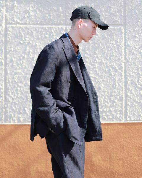 A.PRESSE 23SS Double Breasted Jacketヘリンボーンスタイル