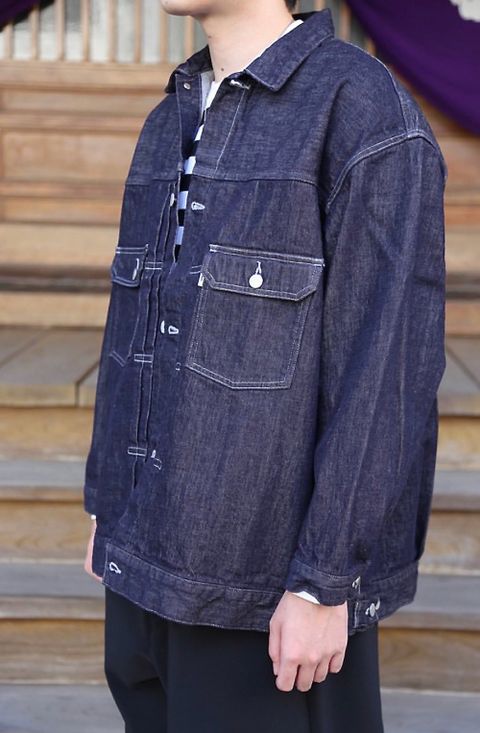 Graphpaper Colorfast Denim Blouson"INDIGO"style.9.22.