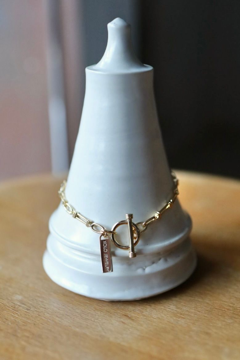XOLO JEWELRY ブレスレット / Lantern Link Bracelet -3mm-Gold-(XOB119)★11月15日(土)発売！