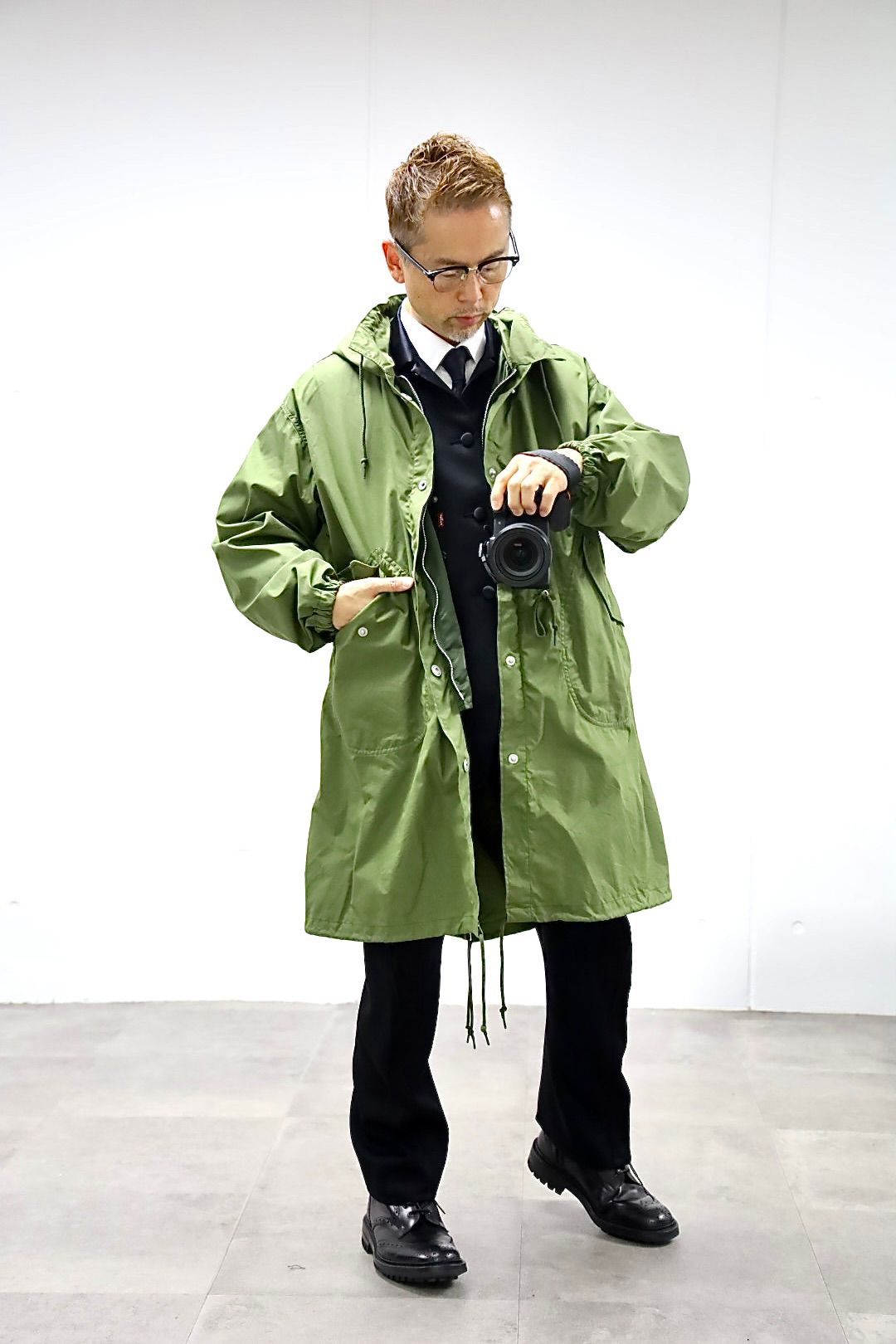 COMME des GARCONS HOMME 26FW リバーシブルモッズコートスタイル