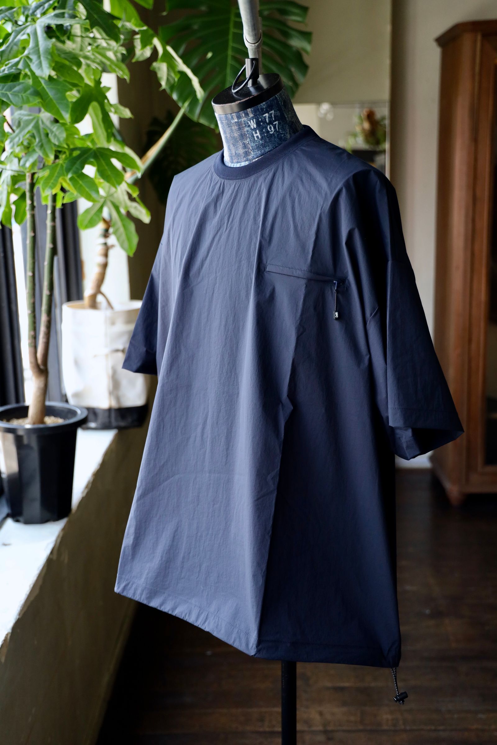 S.F.C 25SS エスエフシー TECH POCKET NYLON SS TEE(SFCSS25S07)Navy☆3月29日(土)発売！