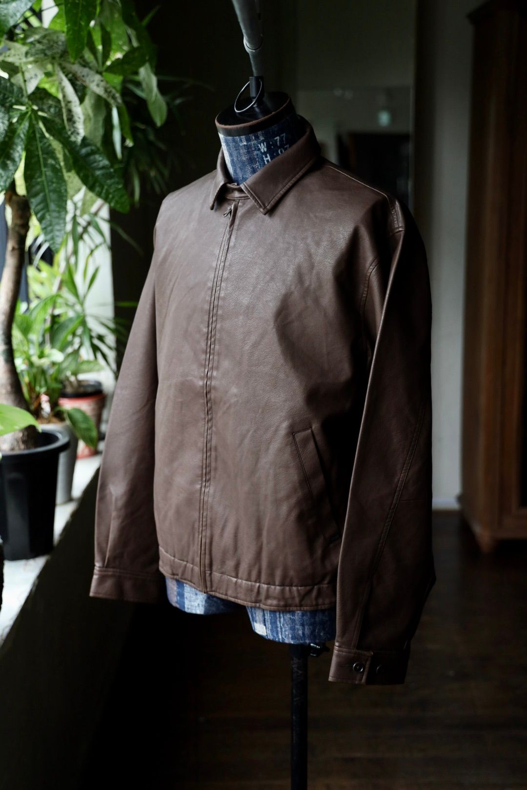 セダンオールパーパス FW25 Synthetic Leather Jacket(SD25F-JK03)Vintage Brown