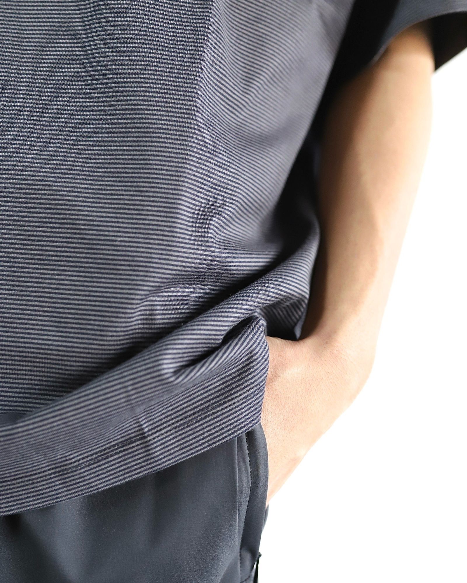 Graphpaper 24SS 新作Narrow Border S/S Tee style 2024.3.1