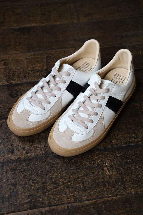 グラフペーパー25AW REPRODUCTION OF FOUND For GP GERMAN MILITARY TRAINER(GU253-90590) WHITE×BLACK☆9月13日(土)12:00発売！