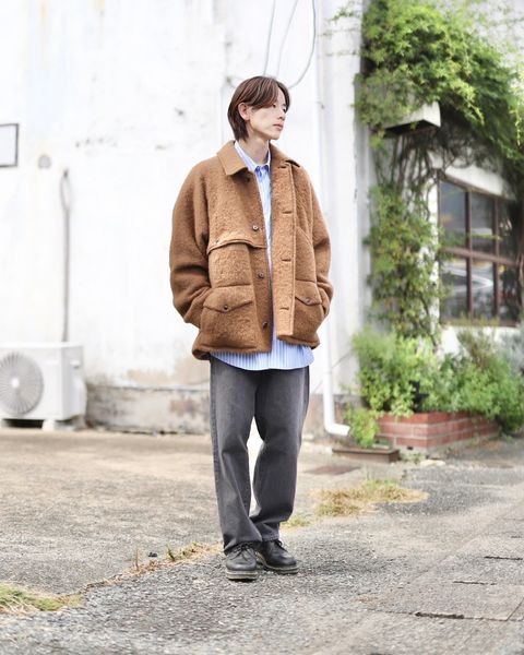 blurhms ブラームス 23FW Wool Shaggy Cruiser Jacketスタイル