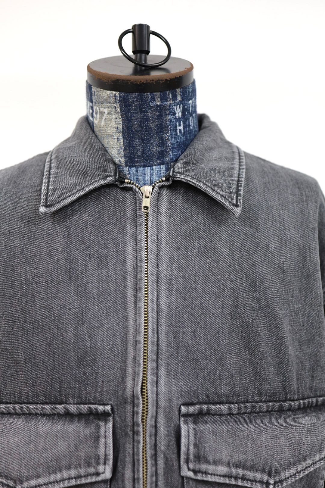 グラフペーパー Selvage Denim Zip Jacket(GU261-20056LB) BLACK_LIGHT FADE★1月24日(土)発売！