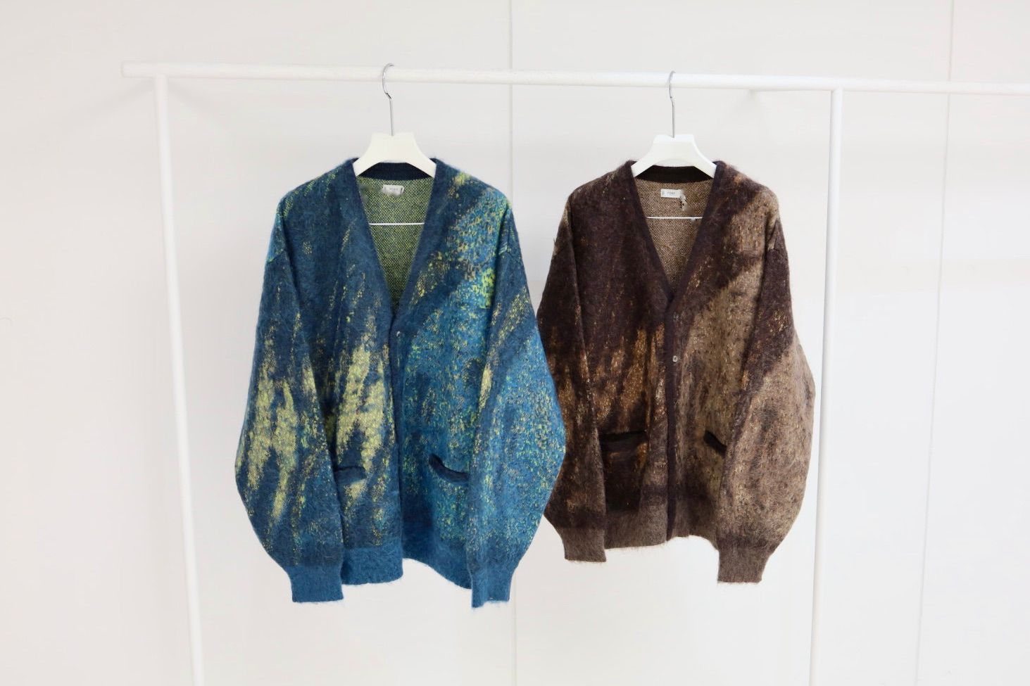 ヨーク  ニット Abstract Jaquard Mohair Cardigan(YK26SS01233S)BROWN☆11月29日(土)発売！