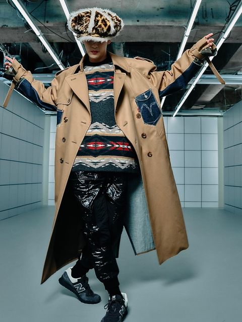 ジュンヤワタナベマンLevi'sコラボトレンチコートスタイル