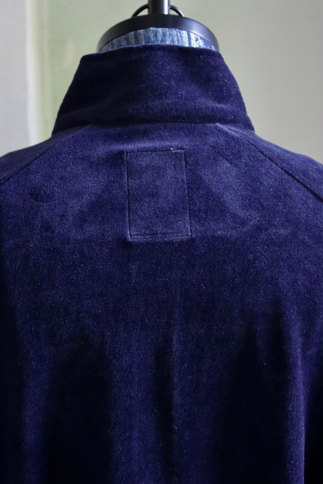 S.F.C 23FW VELOUR TRACK JACKET(SFCFW23CS06)Navy