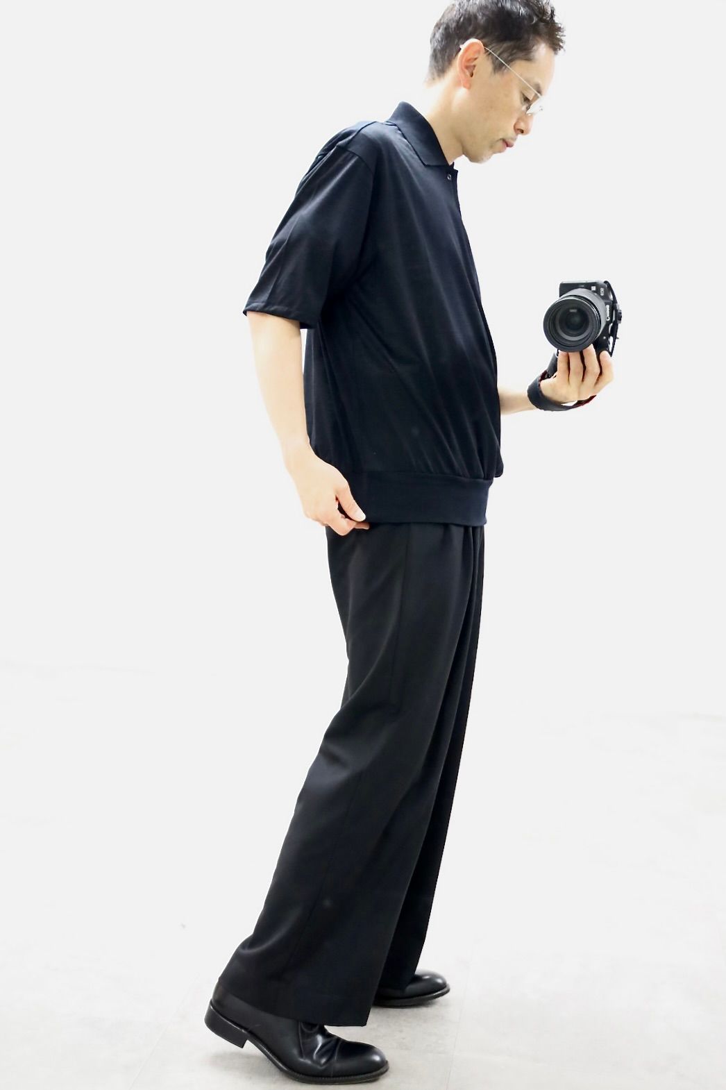 マーカウェア 26SS ワイドトラウザーズTRIPLE PLEATED WIDE TROUSERS(A26A15PT03C)BLACK☆新作発売！