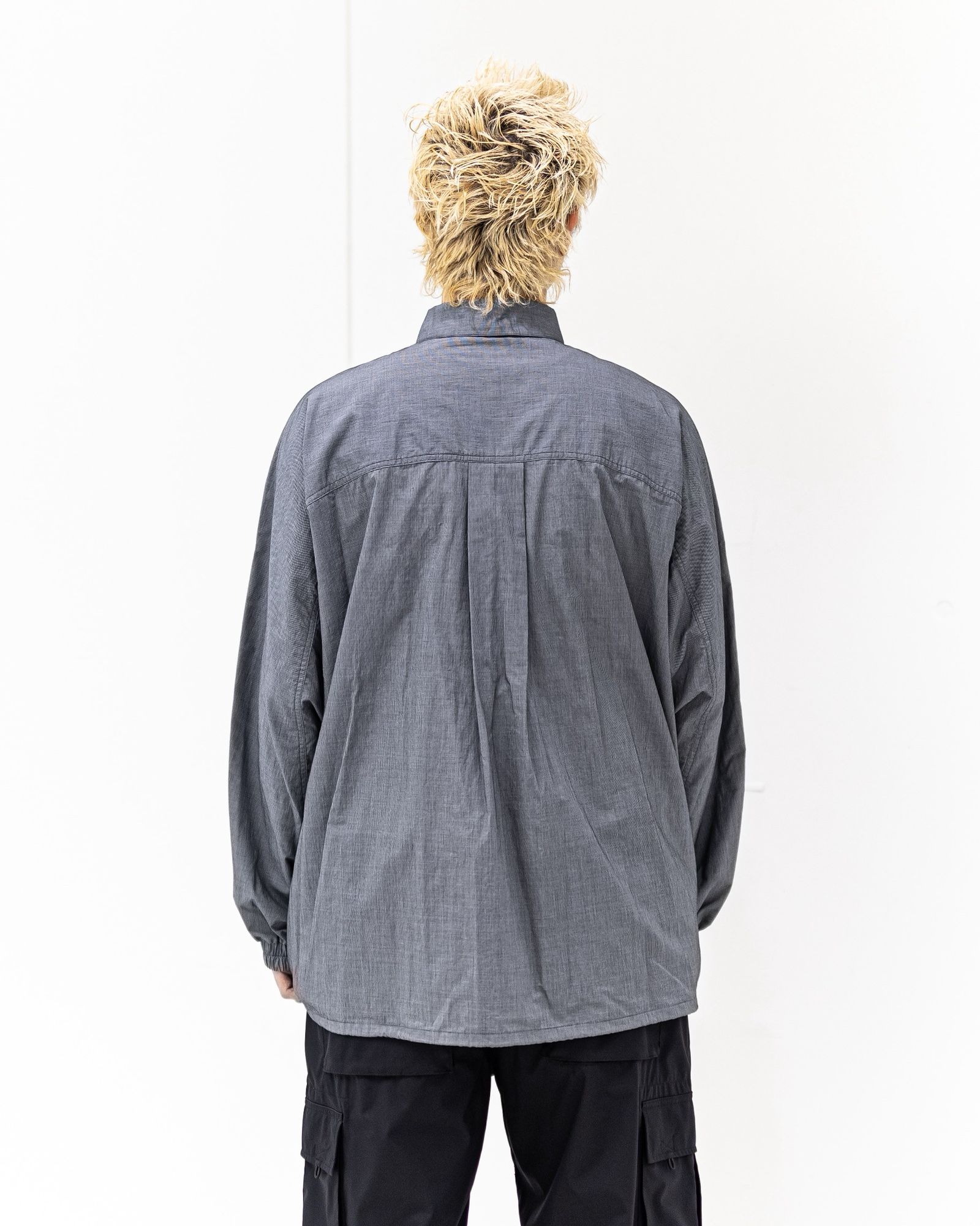 グラフペーパー 26SS Seersucker Pullover Shirt(GU261-50445)GRAY☆4月4日(土)発売！