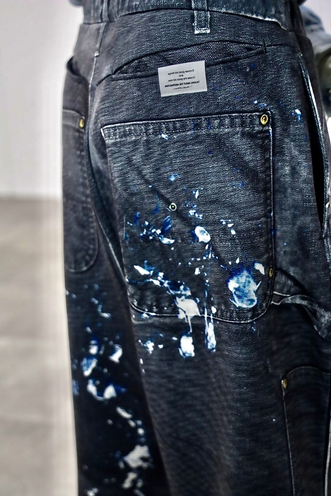 TALKING ABOUT THE ABSTRACTION PRINT DUCK WIDE PT"BLACK"スタイル20260118