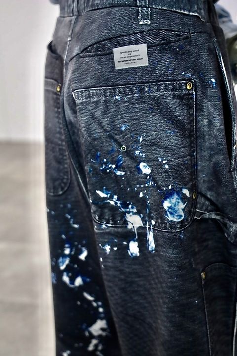 TALKING ABOUT THE ABSTRACTION PRINT DUCK WIDE PT"BLACK"スタイル20260118