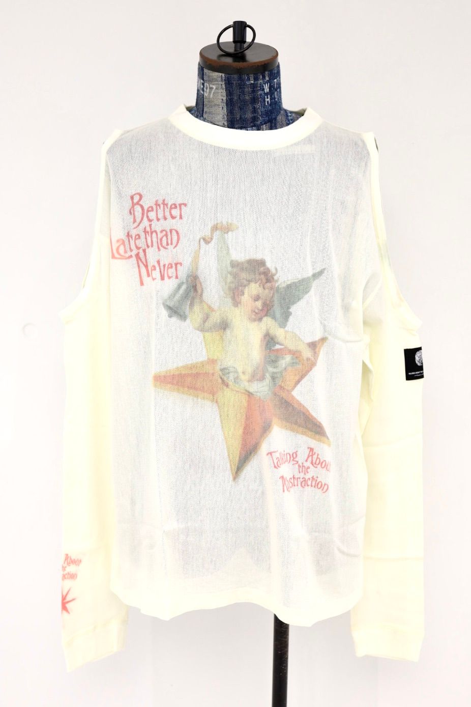 トーキングアバウト ジ アブストラクション WOMENS 26SS OPEN SHOULDEL LS(26SS-LCT-003)WHITE☆新作発売！