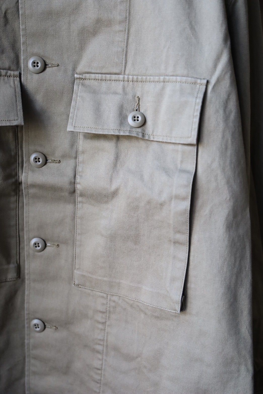 フレッシュサービス UTILITY FATIGUE SHIRT(FSC251-20138)GREEN(TAN)