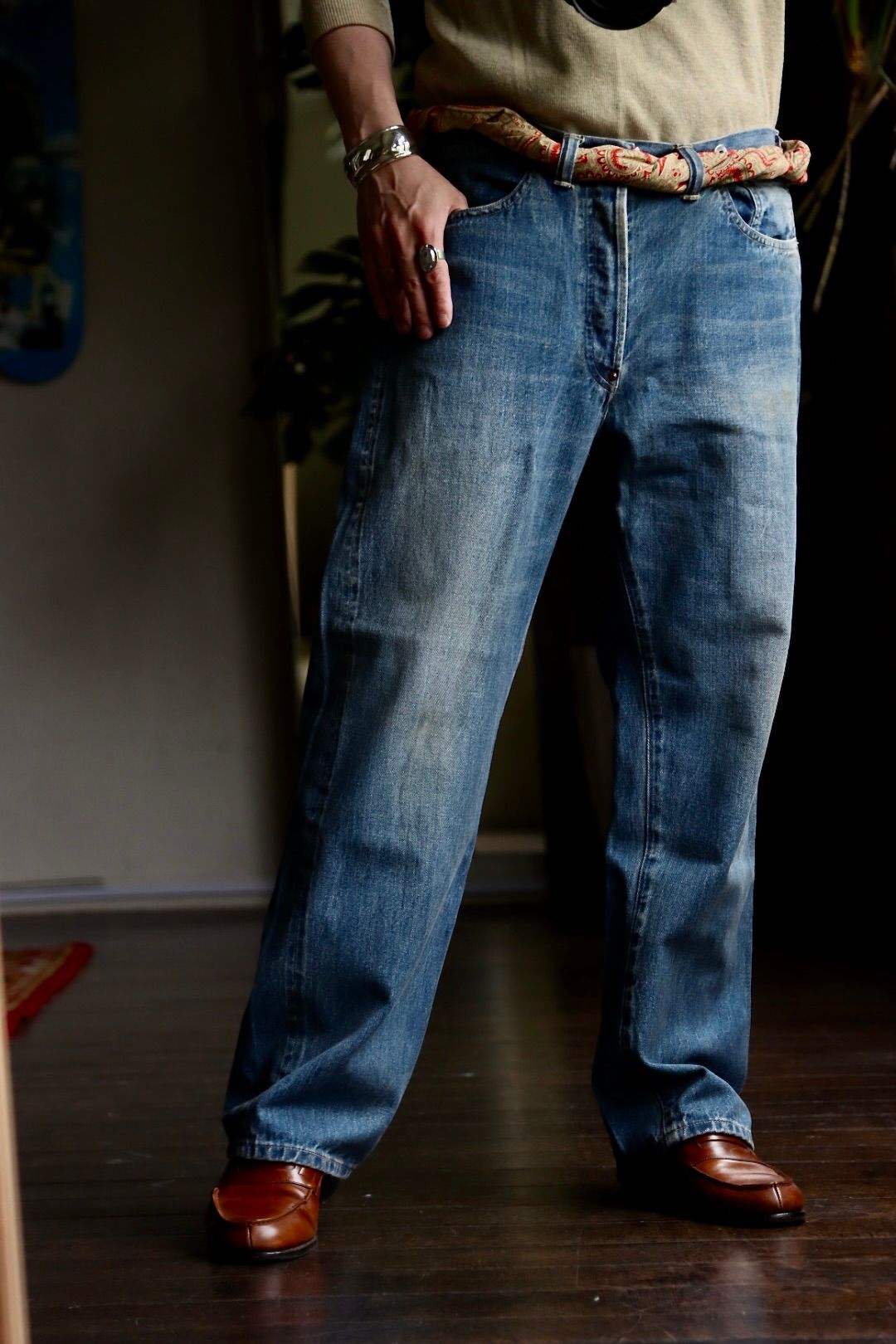 A.PRESSE No.2 Washed Denim Pantsスタイル32 | 3268 | mark