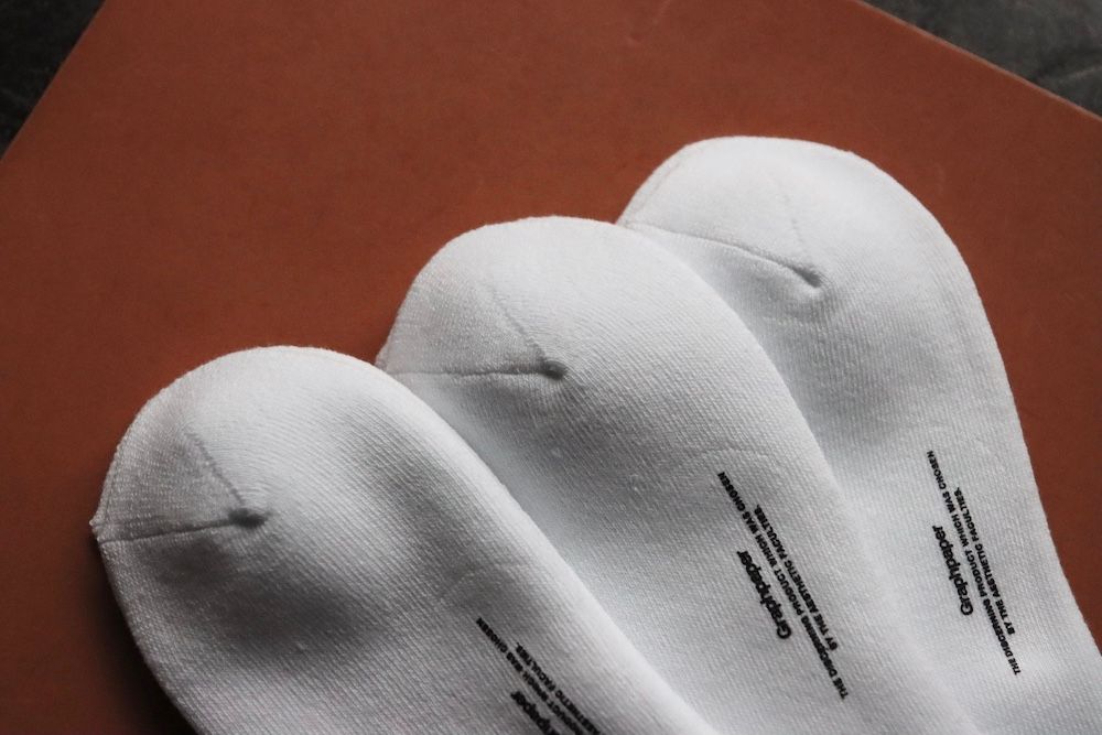 グラフペーパー ソックス 3-Pack Socks(WHITE)