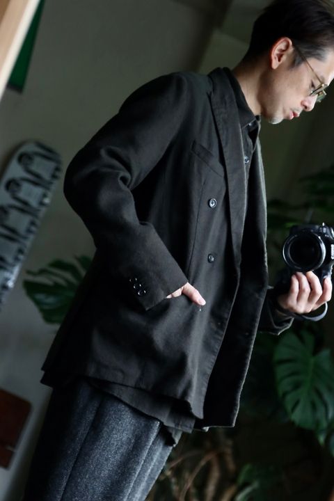 アプレッセ22FW Double Breasted Jacketスタイル.2022.9.26.
