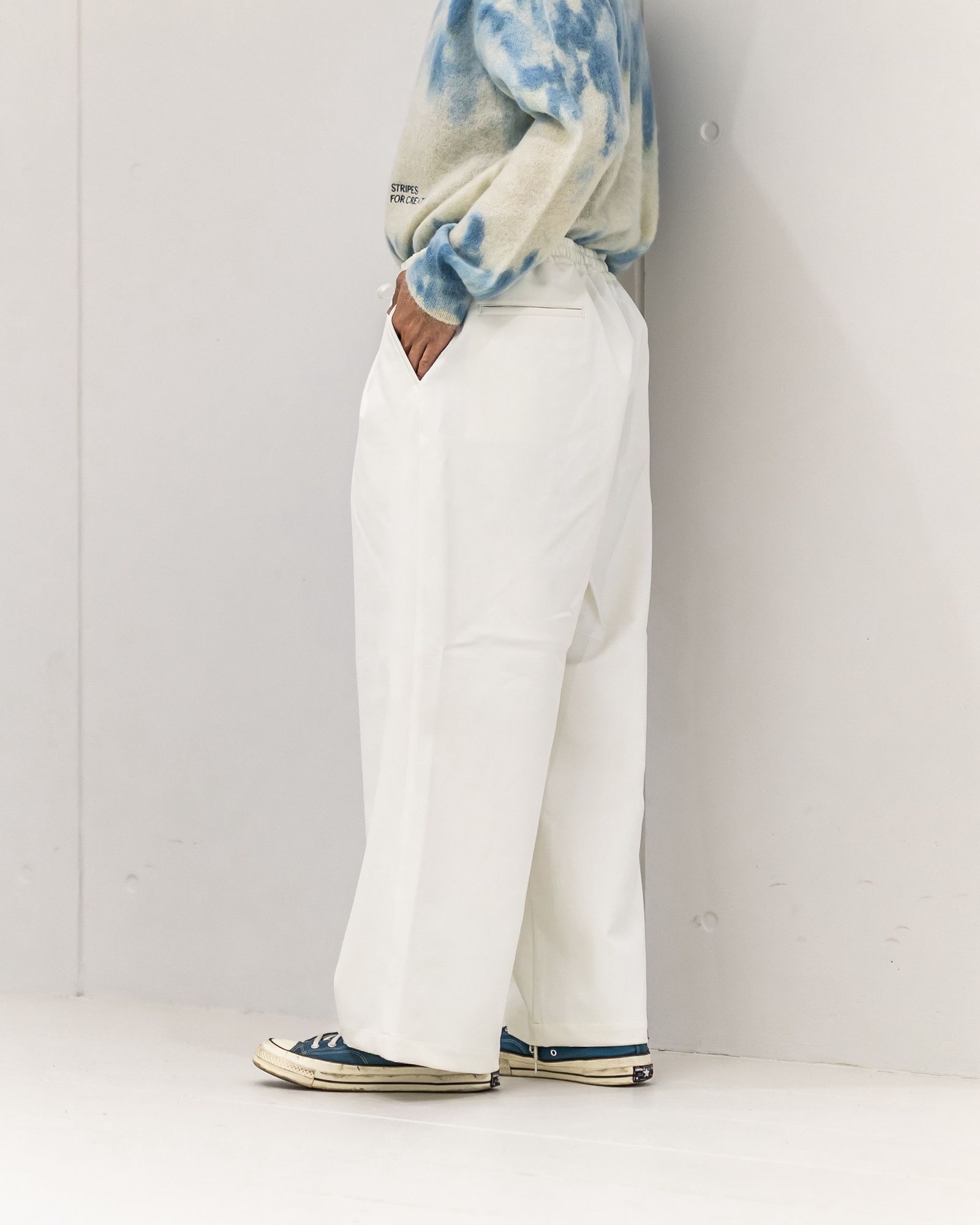 S.F.C 25FW エスエフシー WIDE TWO TUCK BAGGY PANTS (SFCFW25P07)White