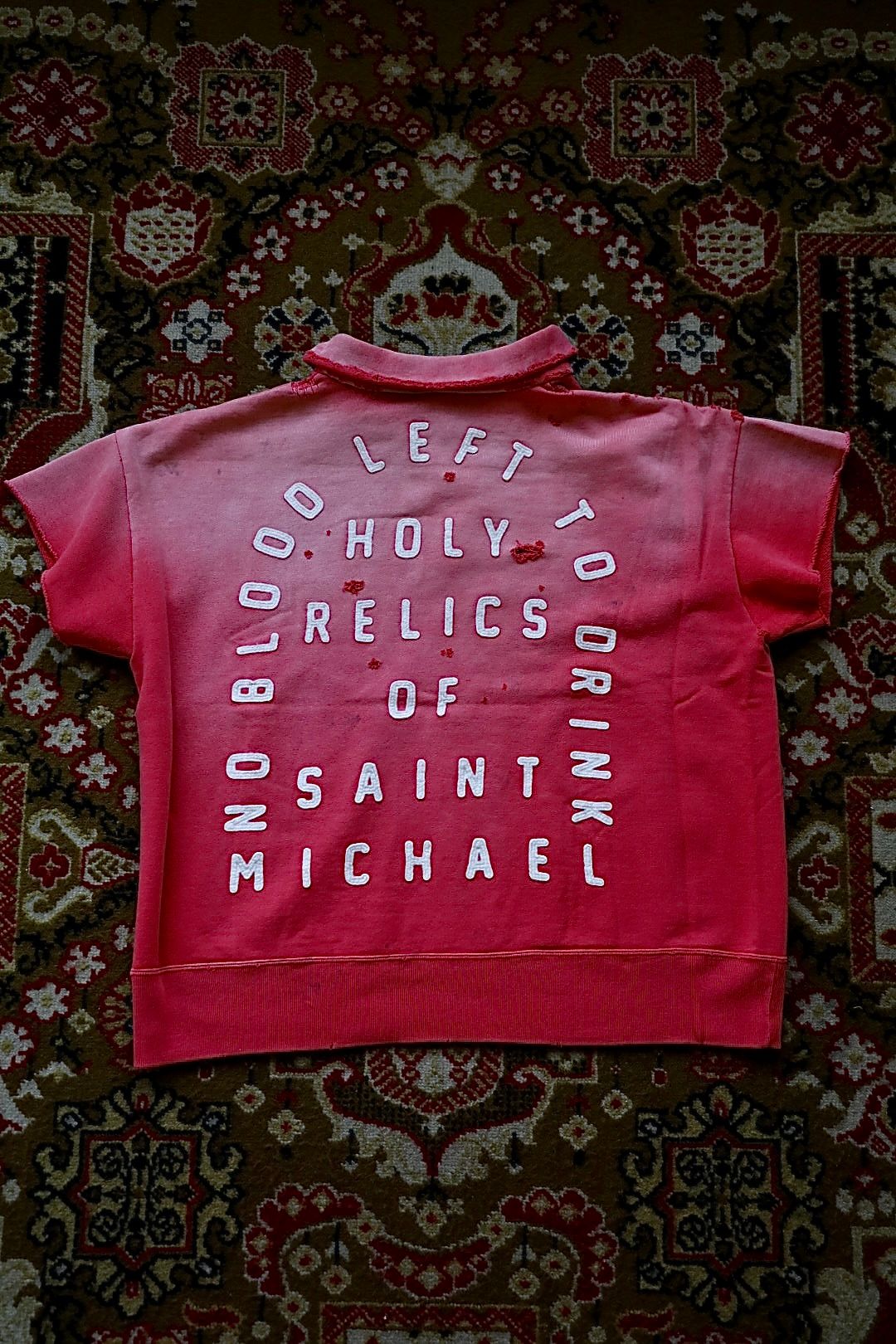 セントマイケル 26SS SAINT HALF ZIP SWEAT(SM-MK8-0000-053)RED☆4月11日(土)発売！