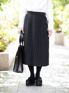 tao 26FW エステルツイルプリーツスカート(TR-S020-051-1)BLACK☆8月7日(金)発売！