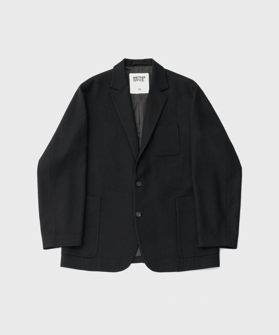 ANOTHER OFFICEアナザーオフィス Santiago Cashmere Sports Jacket(AOEFJK008)Black☆10月10日(金)新作発売！
