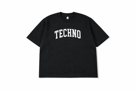 イズネスミュージック 26SS TECHNO T-SHIRT FL(IMP7_25_FLTECHNOT01)BLACK☆新作発売！