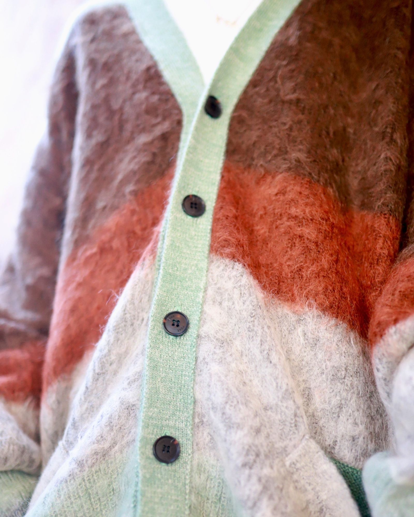 YOKE 新作MOHAIR BORDER CARDIGAN style.2023.9.3 | 3663 | mark YOKE 新作MOHAIR BORDER CARDIGAN style.2023.9.3 | 3663 | mark
