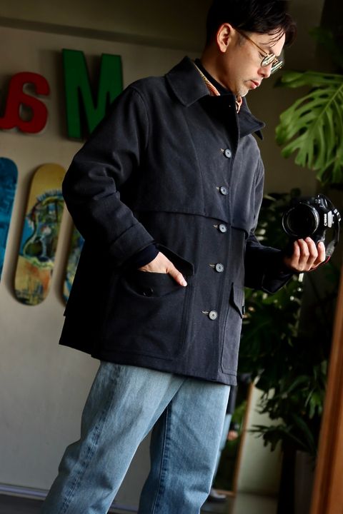 A.PRESSE US.ARMY Mackinaw Coatスタイル