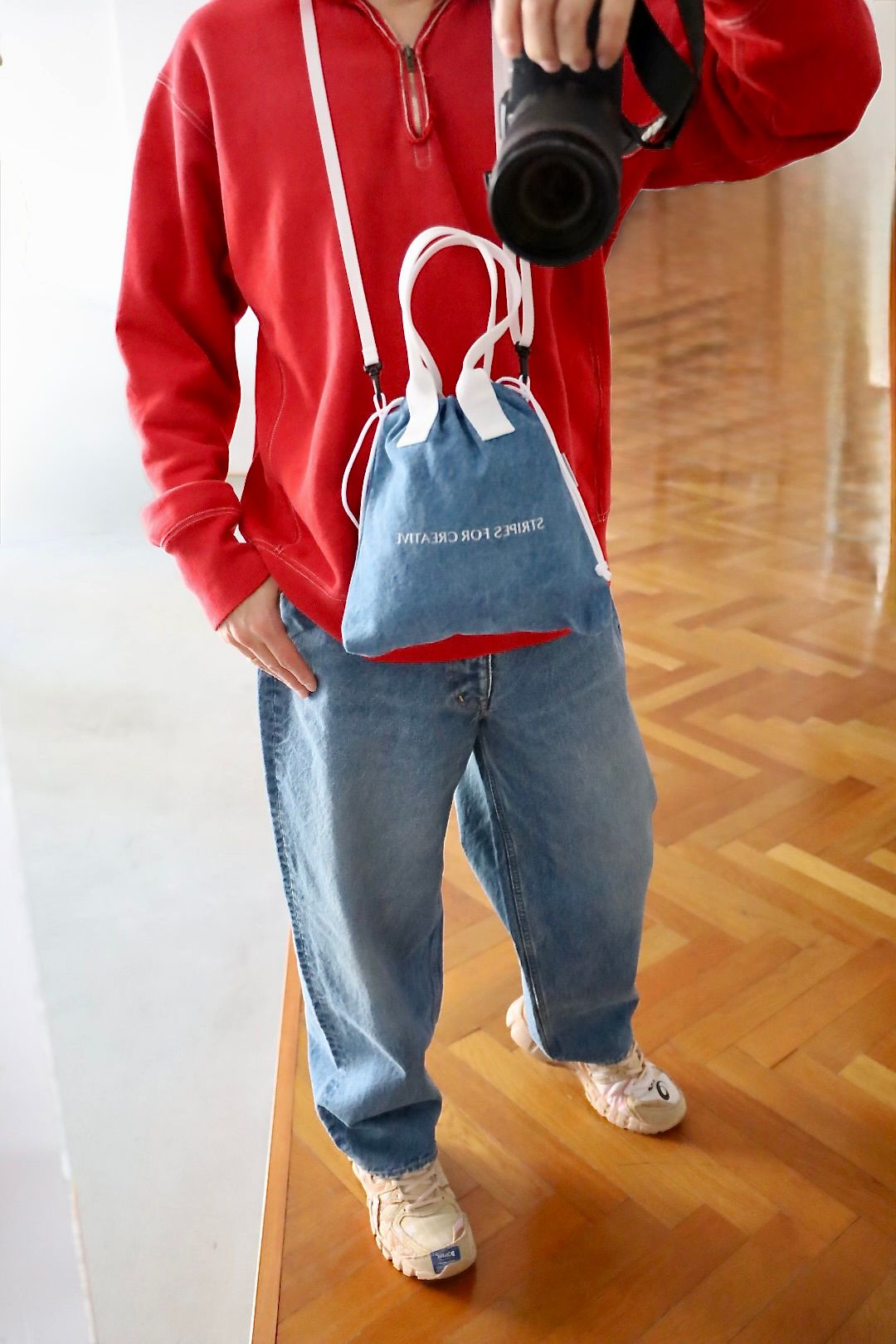 S.F.C 25SS WASHED DENIM PANTSスタイル