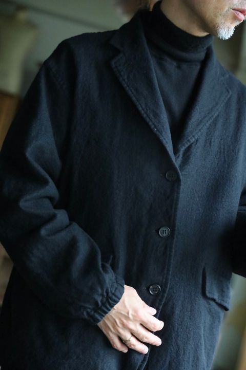COMME des GARCONS HOMME 26FW ウールサージ製品縮絨3Bジャケットスタイル