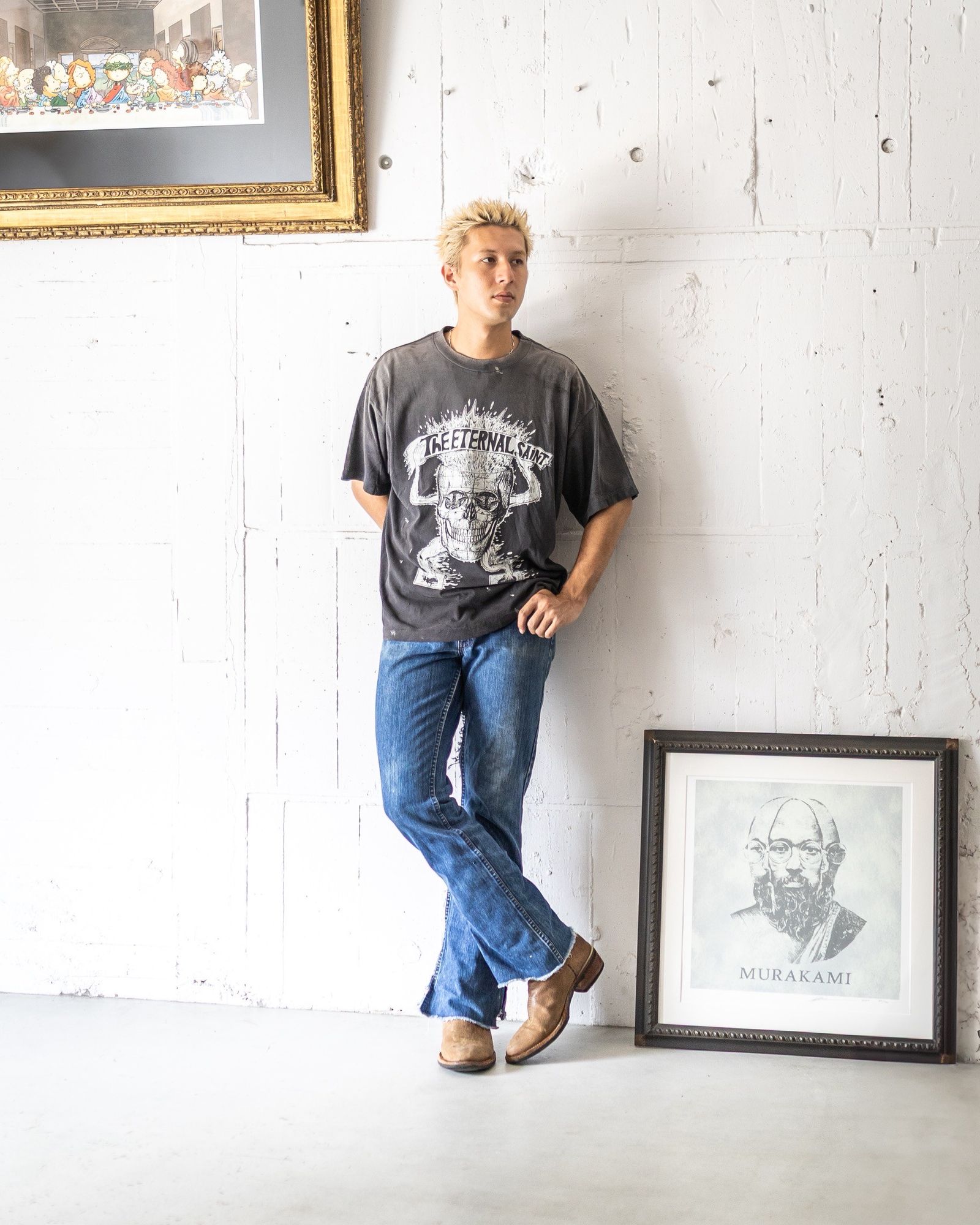 すぐにお届け セントマイケル ジ エターナル 半袖 Tシャツ SAINT M×××××× - セントマイケル Tシャツ THE ETERNAL SS TEE(SM