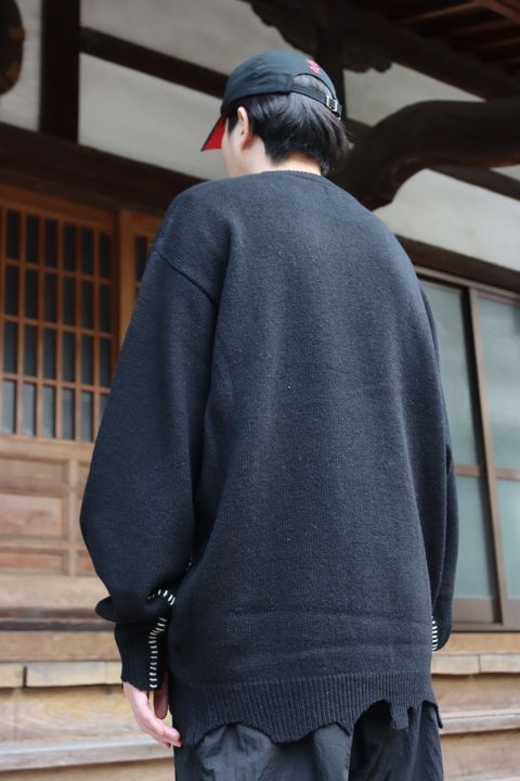 ©SAINT M×××××× WOOL SWTER SIN(SM-S21-0000-039)BLACK style