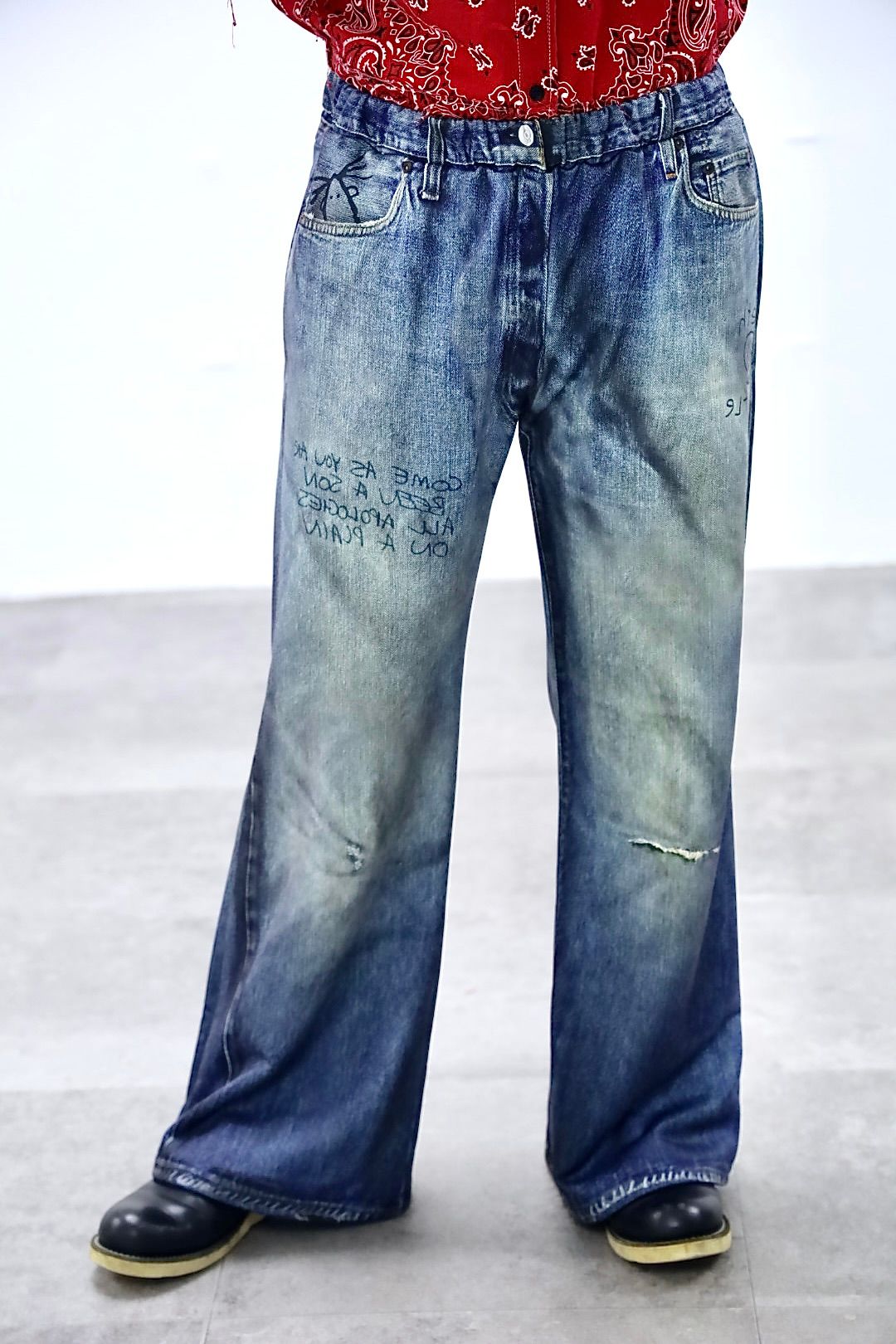 トーキングアバウト ジ アブストラクション 26SS フレアパンツ PRINT FLARE PT(26SS-PT-003)DENIM新作発売！