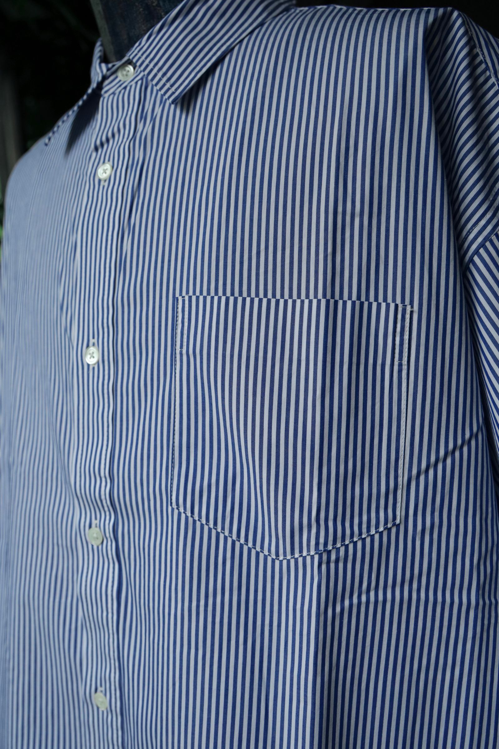 フレッシュサービス  CORPORATE UNIFORM S/S SHIRT(BLUE STRIPE)
