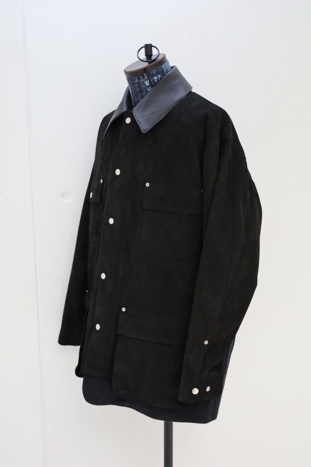 ヨーク 25FW Nuback Leather Coverall Jacket(YK25FW01019B)BLACK☆10月11日(土)新作発売！