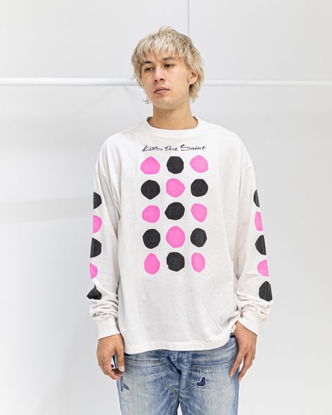 セントマイケル 26SS DOT LS T-SHIRT (SM-MK8-0000-031)WHITE☆3月7日(土)発売！