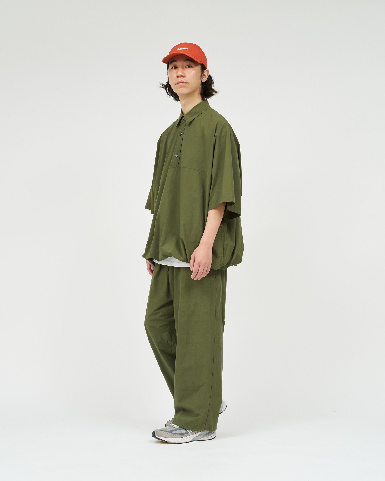 フレッシュサービス CRISP COTTON ANORAK S/S SHIRT(FSC261-50248)KHAKI☆3月14日(土)発売！