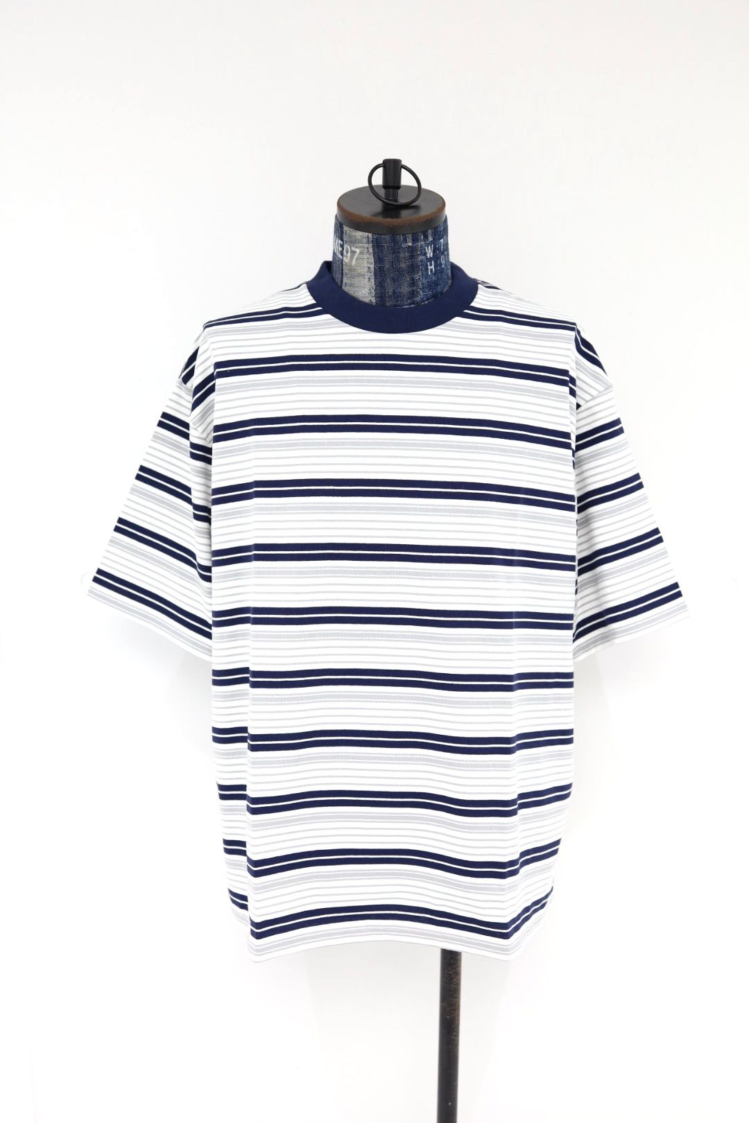 is-ness 26SS Border T-Shirt(26SS_47_1008SSCS01-B)WHITE x NAVY☆新作発売！