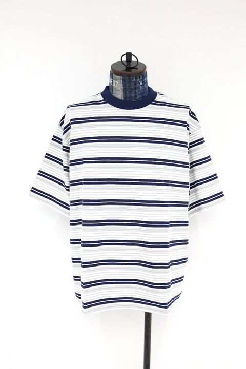 is-ness 26SS Border T-Shirt(26SS_47_1008SSCS01-B)WHITE x NAVY☆新作発売！
