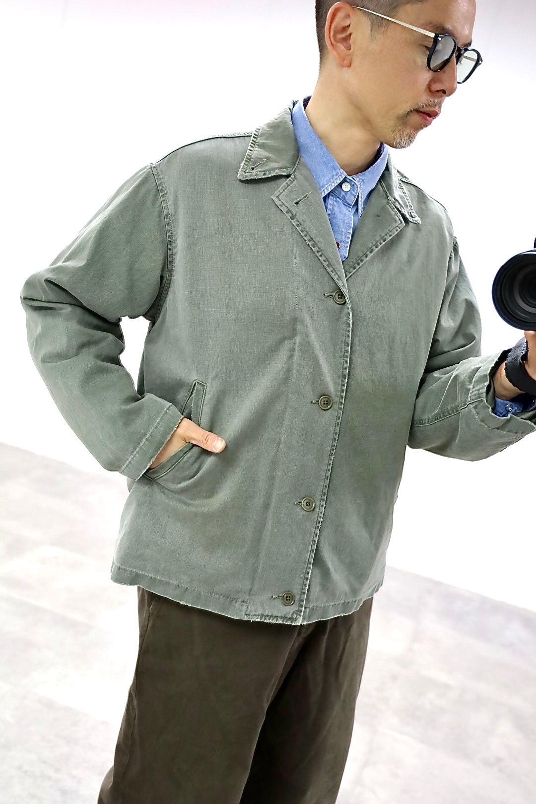 A.PRESSE 2026 STYLE1 Vintage US NAVY N-4 Deck Jacketスタイル