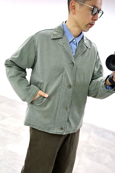 A.PRESSE 2026 STYLE1 Vintage US NAVY N-4 Deck Jacketスタイル