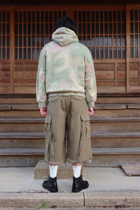 doublet WASTE VEGETABLE DYED HOODIE(22SS28CS209) style.2022.1.15.