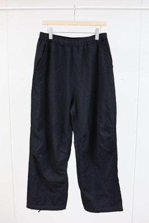 コムデギャルソンオム26SS エステルサージ 製品染パンツ(HQ-P035-051)BLACK☆4月3日(金)発売！