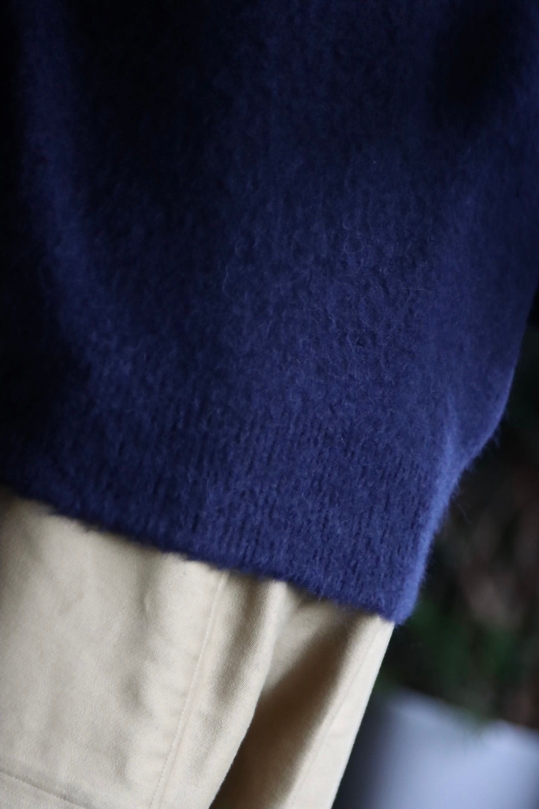 blurhms 22FW Wool Alpaka Napping Knitスタイル.2022.9.25.