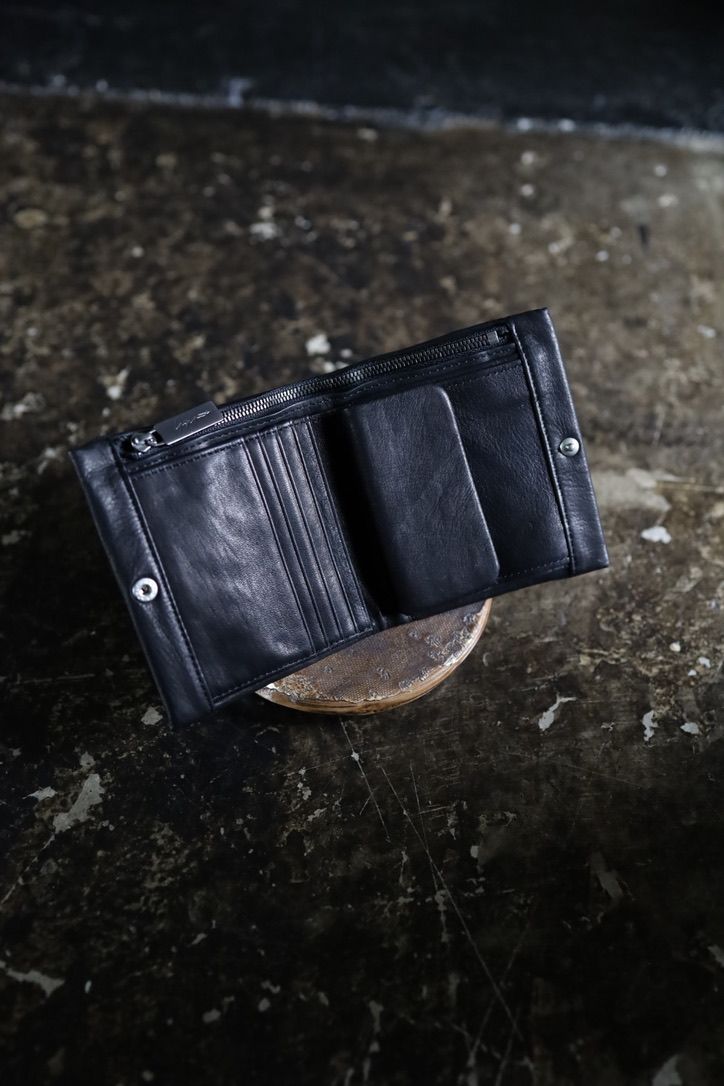 Yohji Yamamoto  ホースレザー二つ折り財布(HW-A04-760-1A26)BLACK☆7月8日(水)発売！