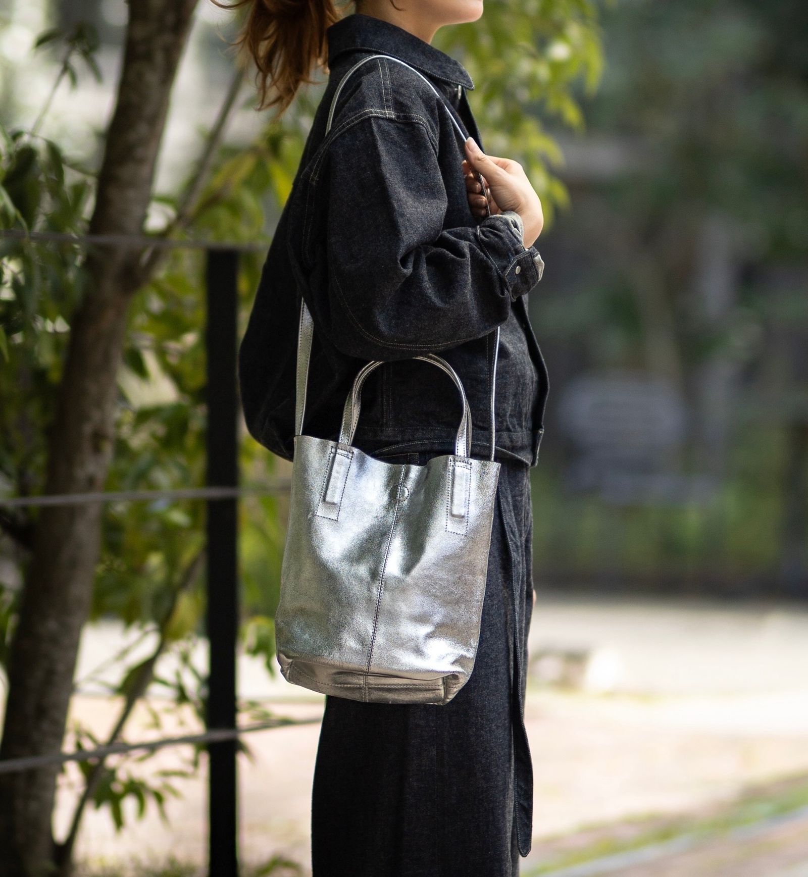 Morphee / モルフェトートバッグ 【SHORT】2WAY SMALL TOTE (SS-SIL) SILVER☆再入荷しました！